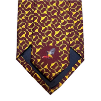 MonsterTie Printed D-Ring Snaffle Red Necktie