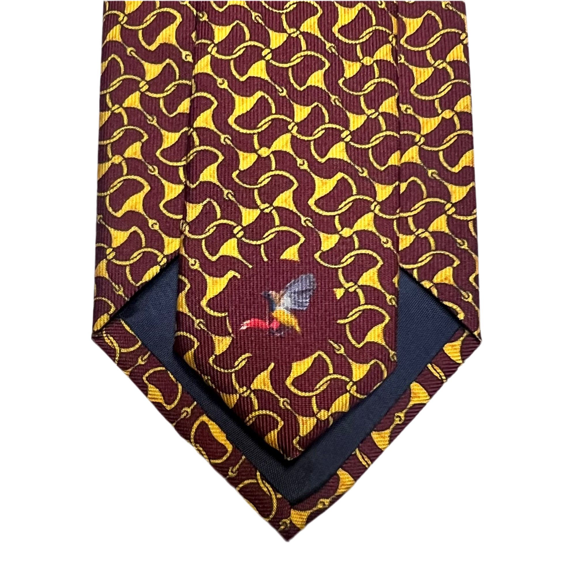 MonsterTie Printed D-Ring Snaffle Red Necktie