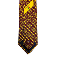 MonsterTie Printed D-Ring Snaffle Red Necktie
