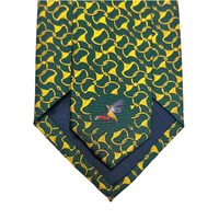 MonsterTie Printed D-Ring Snaffle Green Necktie