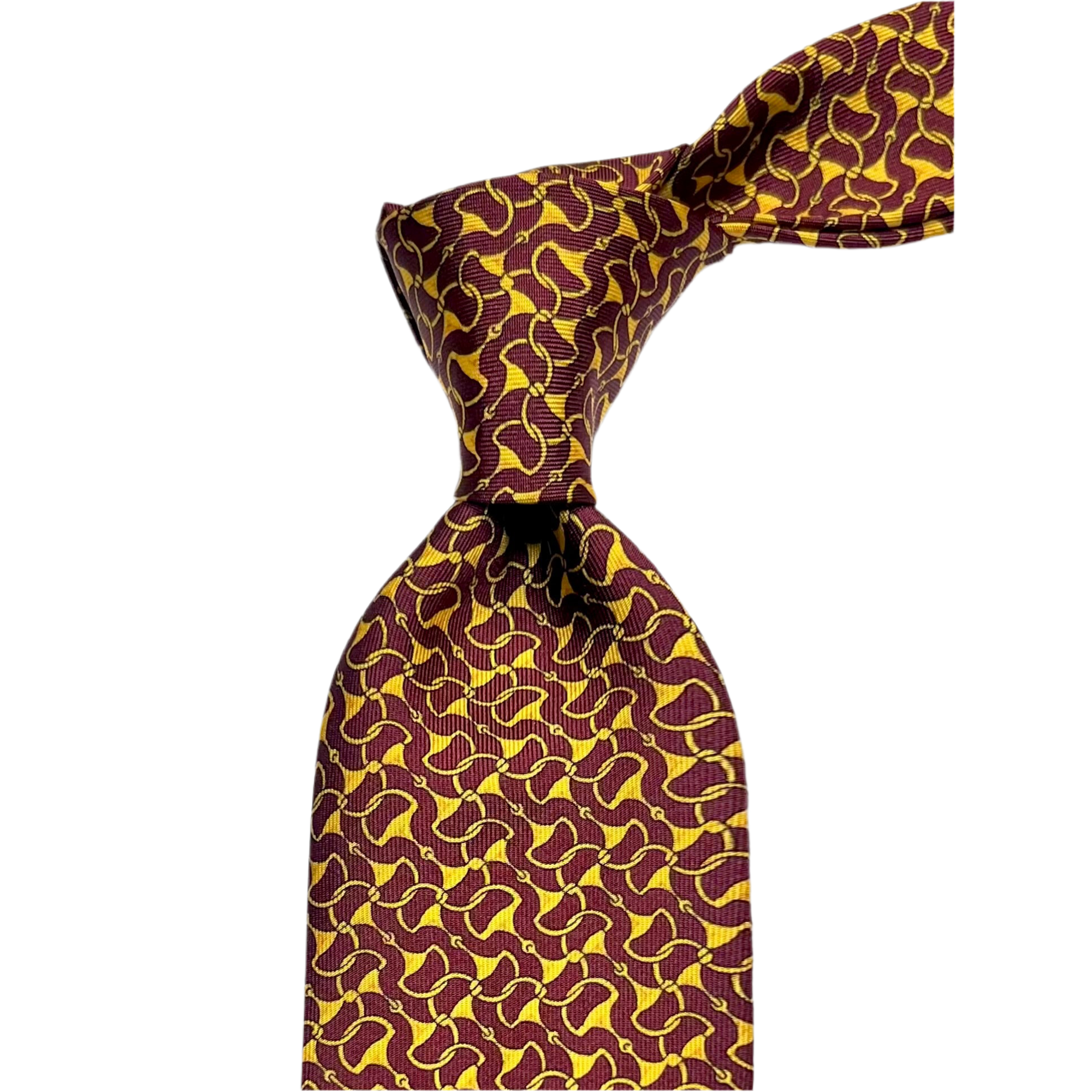 MonsterTie Printed D-Ring Snaffle Red Necktie