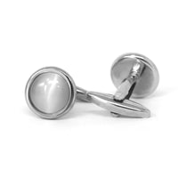 Round Silver White MOP (Small Size)
