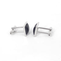 Black Fiber Glass (Small) Square Cufflinks (Online Exclusive)