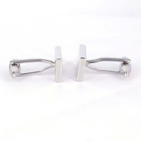 Rectangle Mirror Cufflinks in Silver (Online Exclusive)