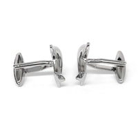 MarZthomson Aeroplane/Airplane Cufflinks in Silver (Online Exclusive)