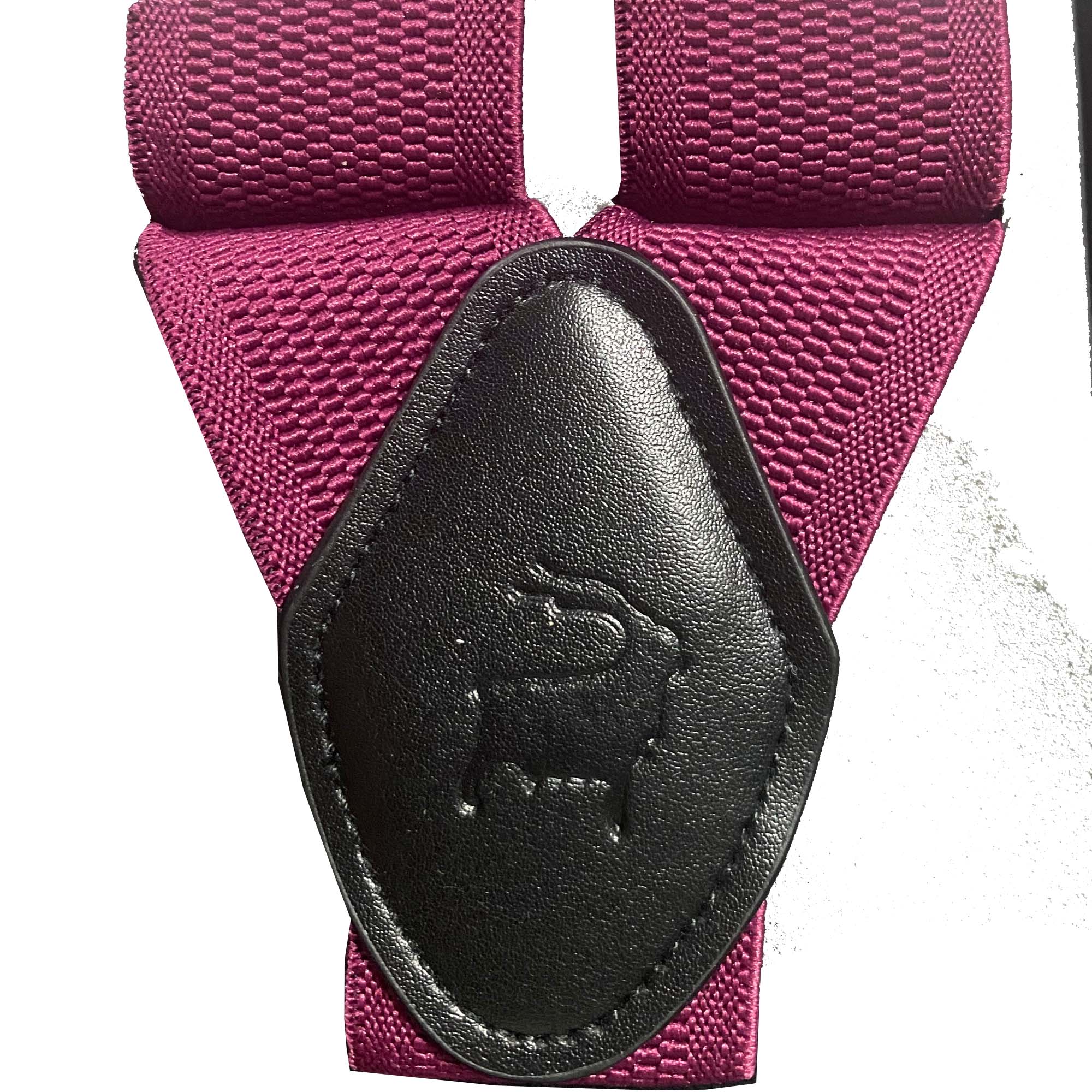 Orobianco L‚Äôunique Maroon knitted Stripe Suspender