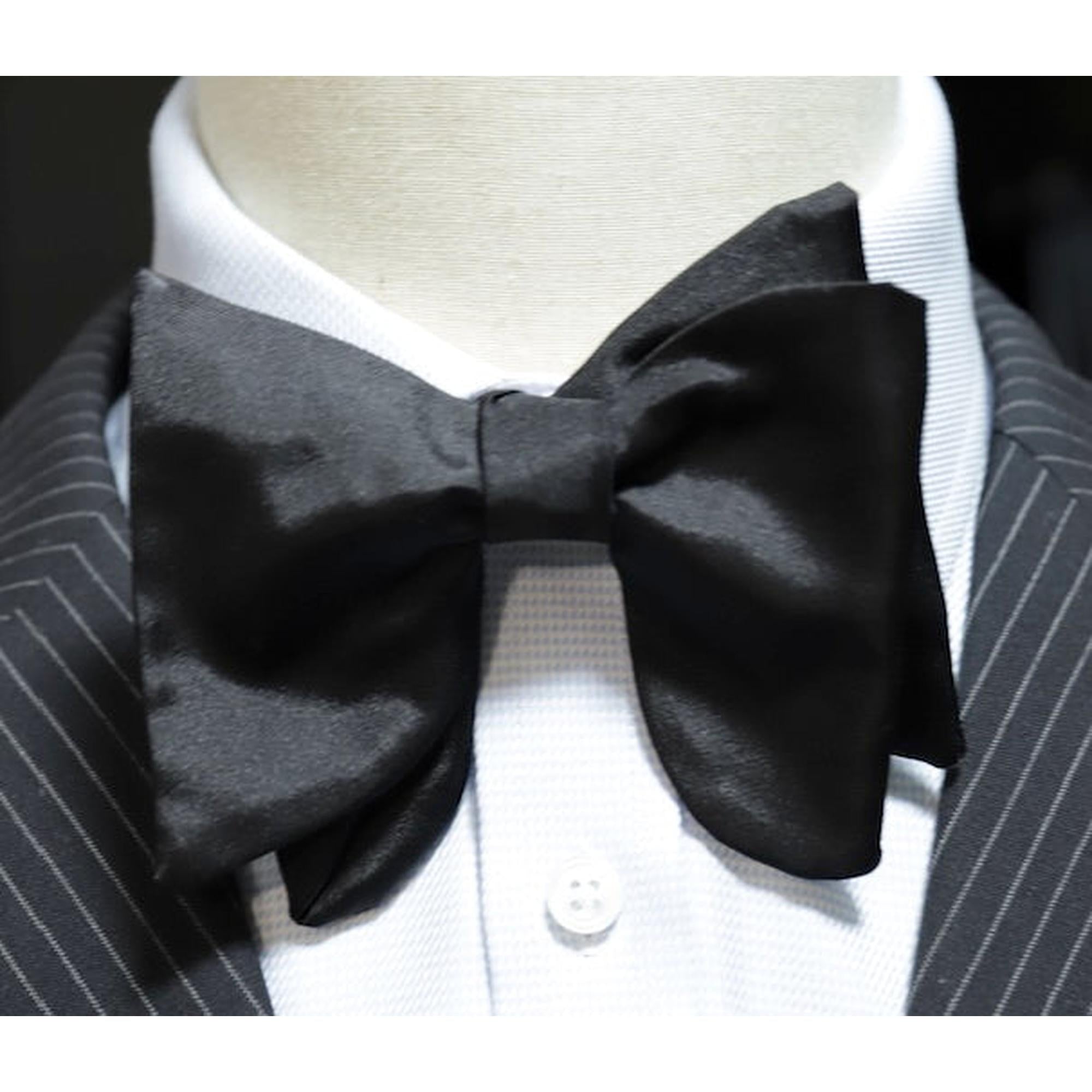MonsterTie Self Bow Tie - Big Bow Black