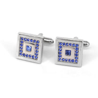 Square Crystal Cufflinks