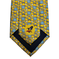 MonsterTie Printed D-Ring Snaffle Bits Yellow Necktie
