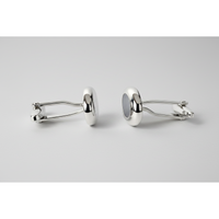Orobianco L'unique Silver & Onyx Oval Cufflinks