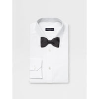 ZEGNA Silk Self Black Bow Ties