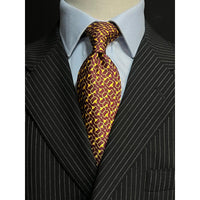 MonsterTie Printed D-Ring Snaffle Red Necktie