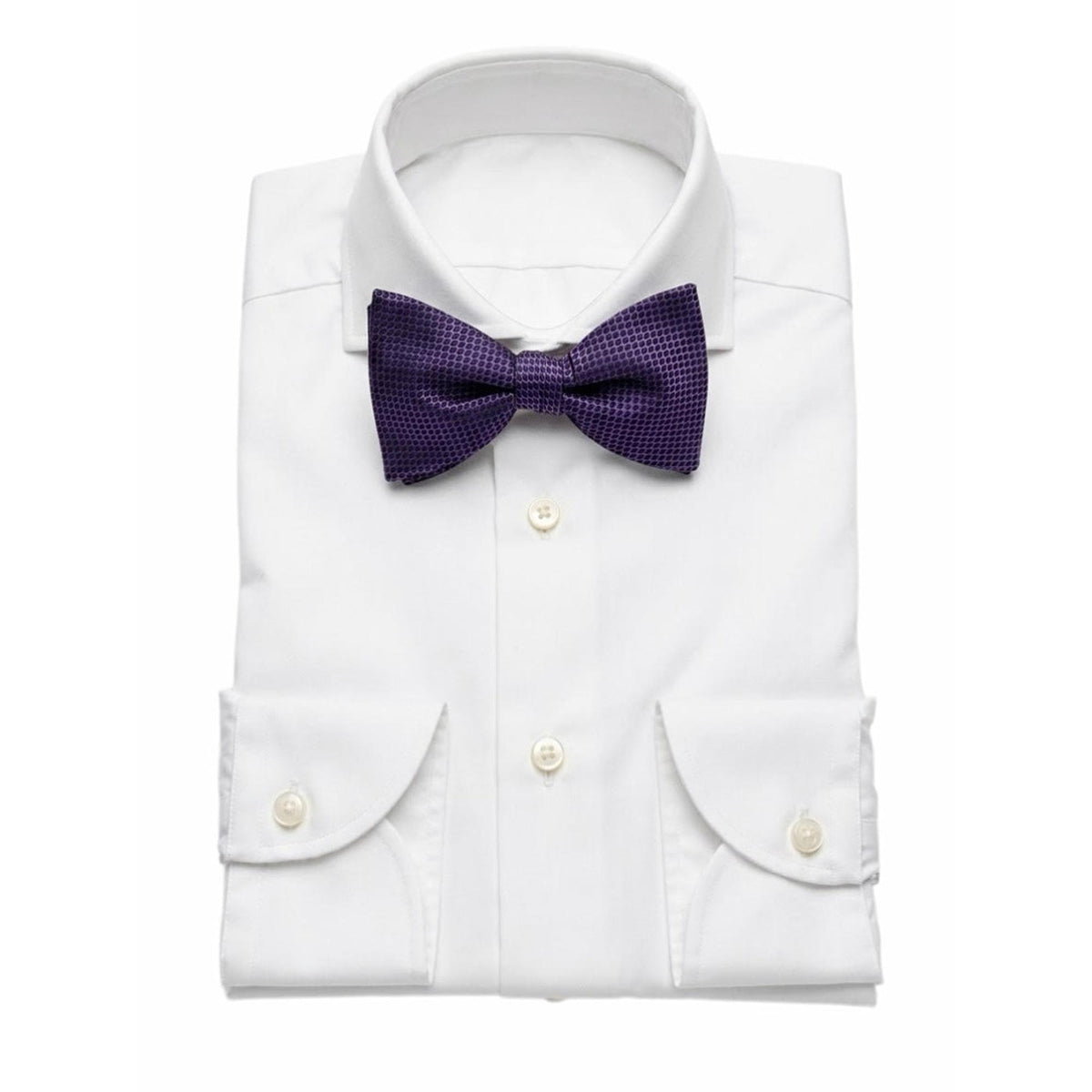OroBow Sage / Navy / Black / Burgundy Honeycomb Textured Bow Tie