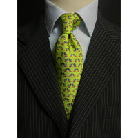 MonsterTie Printed Sunbird Green Cravatta