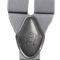 Orobianco L‚Äôunique Solid stripe Grey Suspender