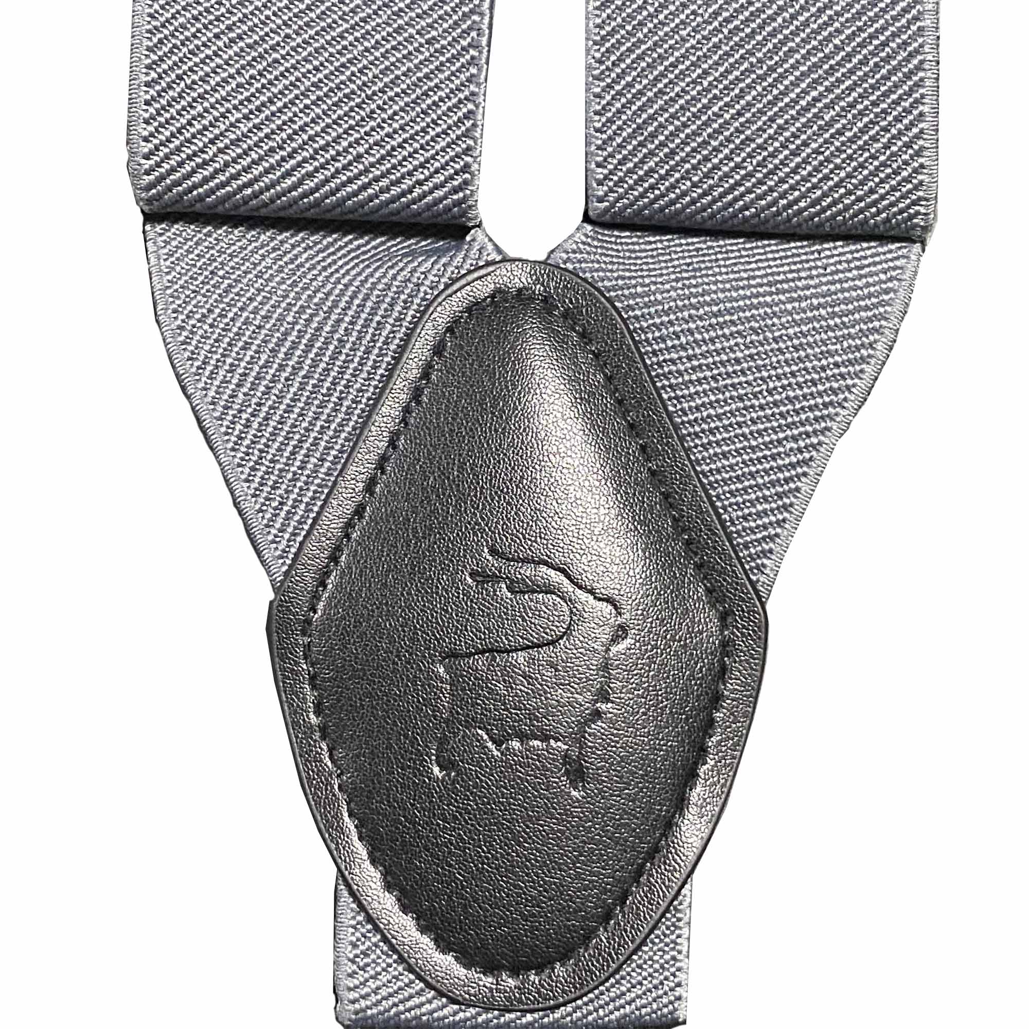 Orobianco L‚Äôunique Solid stripe Grey Suspender