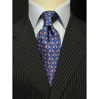 MonsterTie printed Sunbird Navy Cravatta