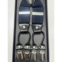 Orobianco L‚Äôunique Navy Horizontal Strip Suspender