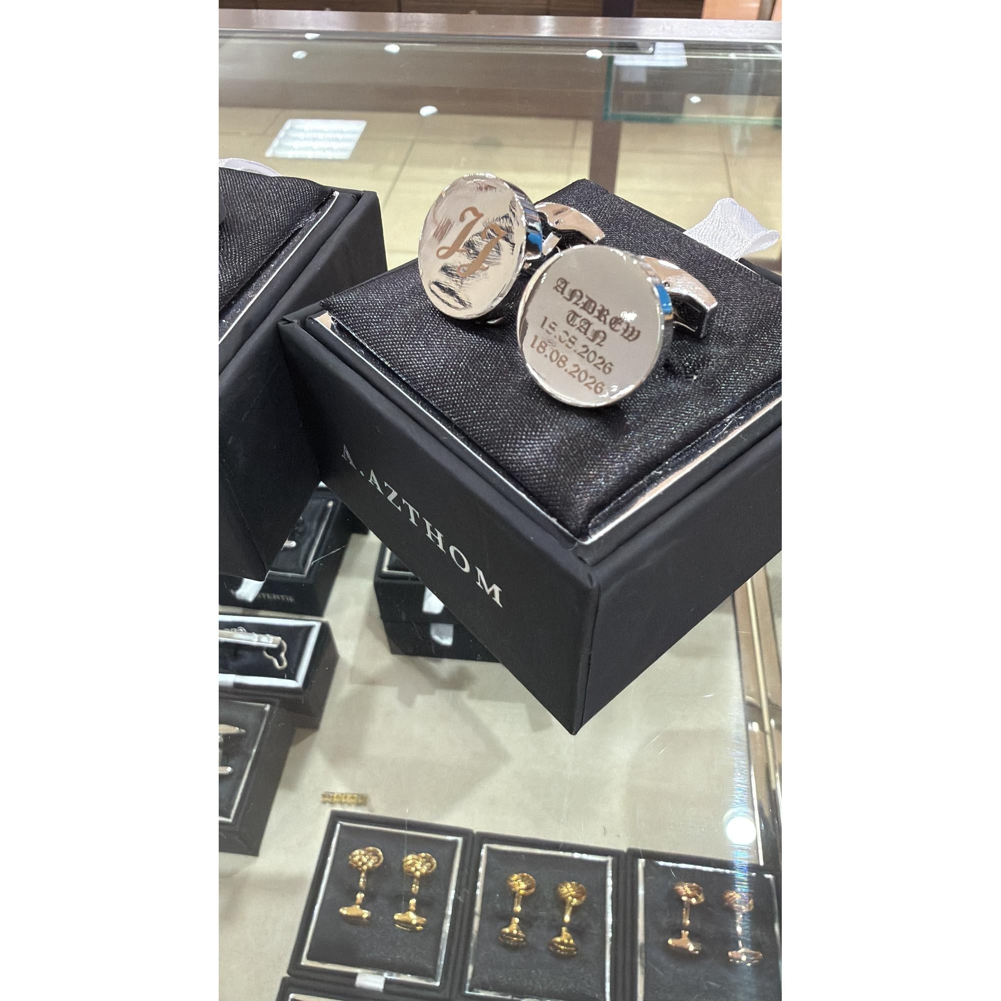 Customised Engraved Cufflinks
