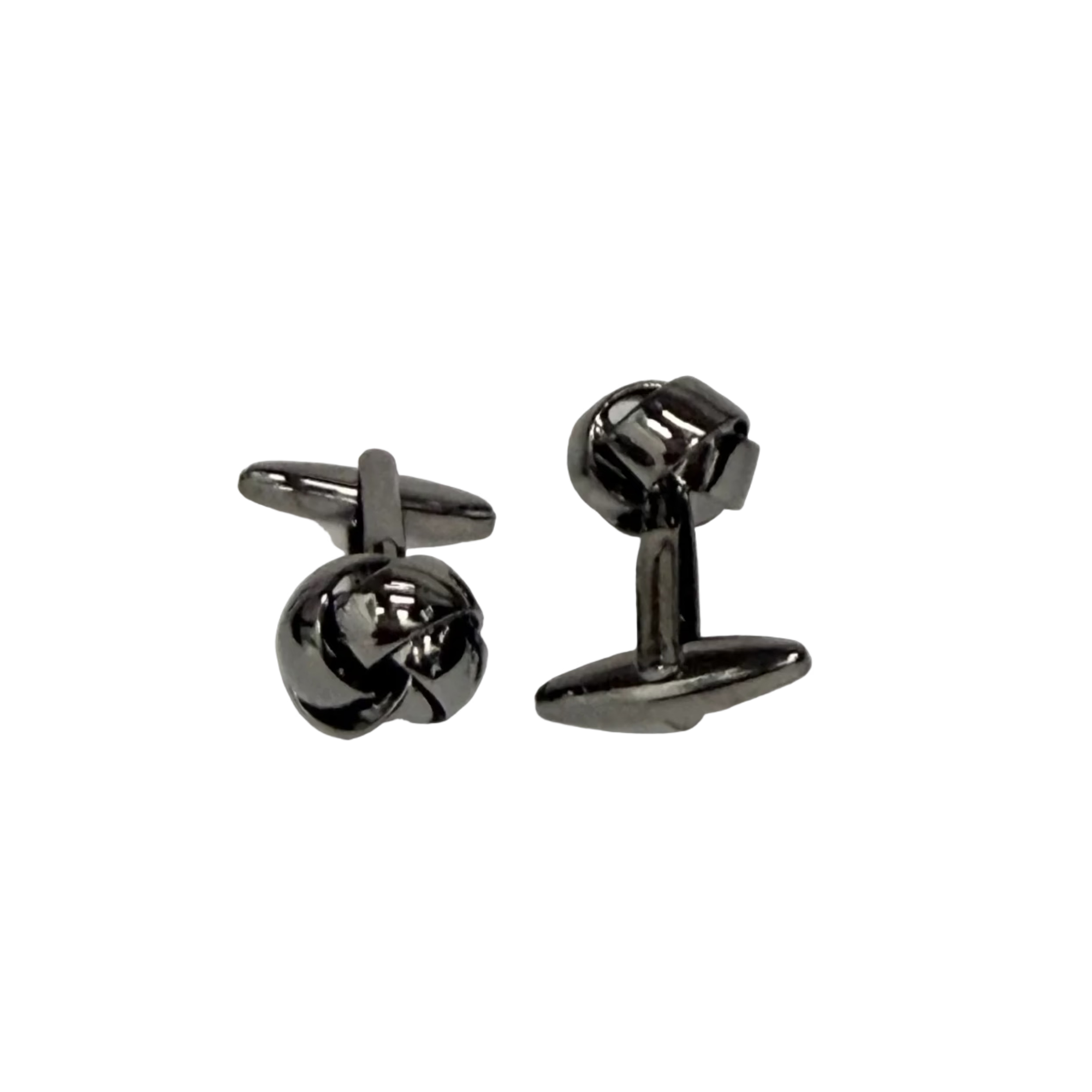 Silk Knot cufflinks in GunMetal