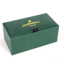 Orobianco L'unique Silver & Onyx Oval Cufflinks