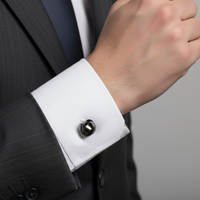 Silk Knot cufflinks in GunMetal