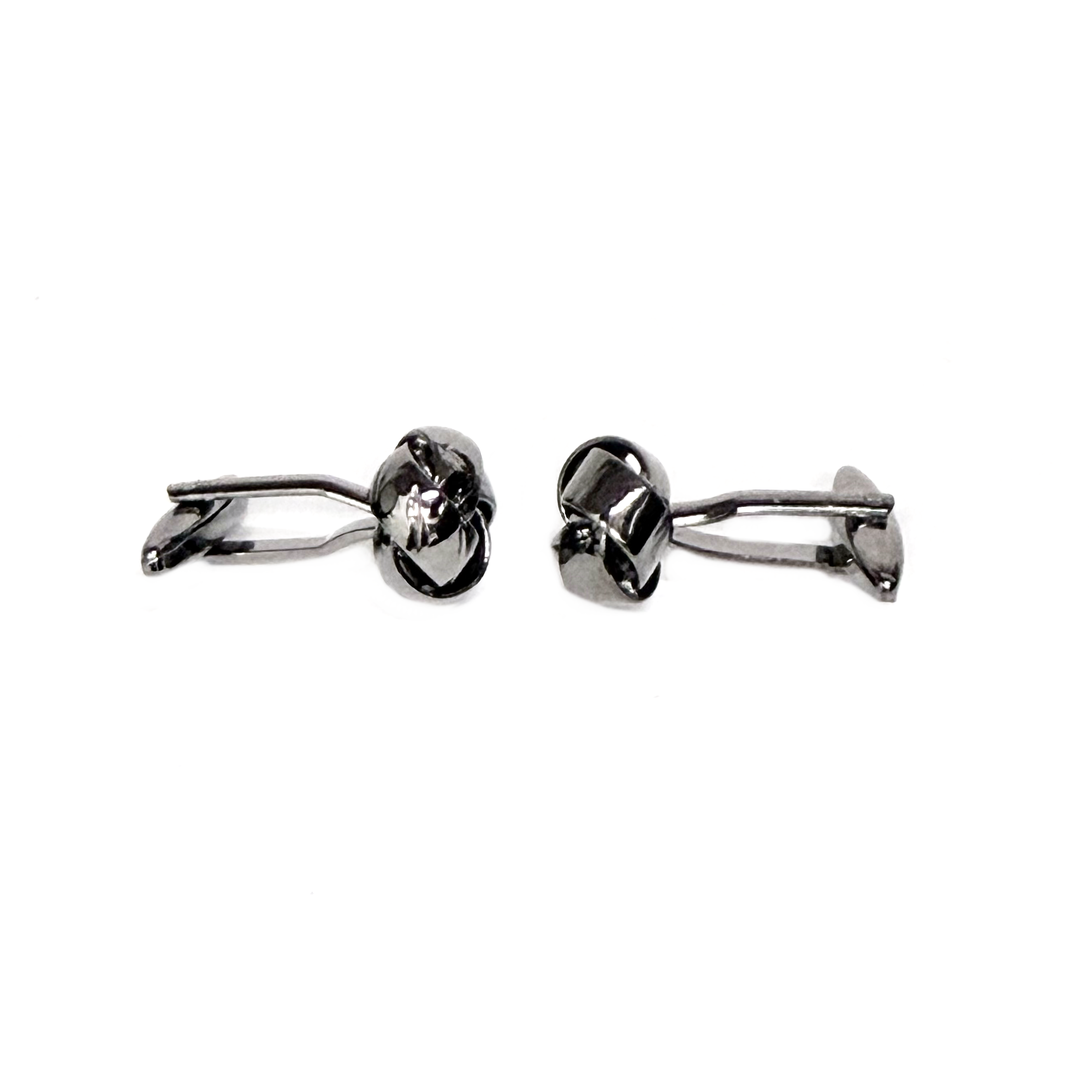 Silk Knot cufflinks in GunMetal