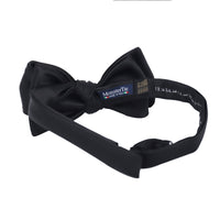 MonsterTie Self Bow Tie - Black satin