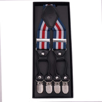 Orobianco L‚Äôunique Red, Blue White Suspender