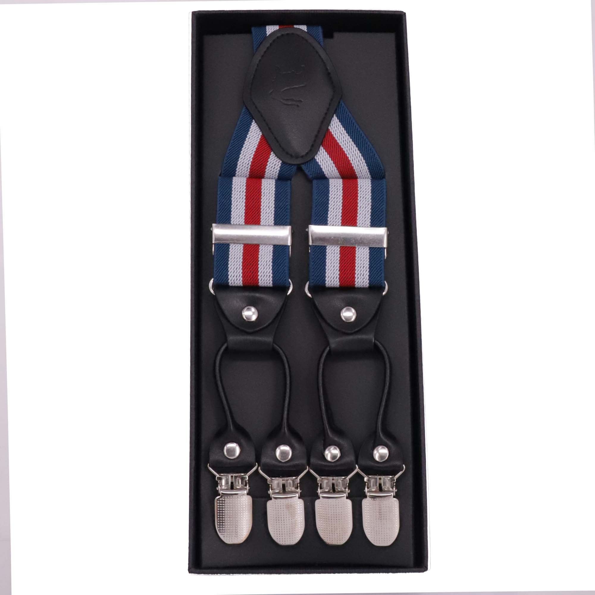 Orobianco L‚Äôunique Red, Blue White Suspender