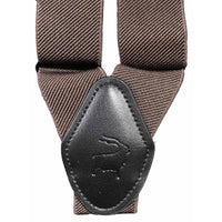 Orobianco L‚Äôunique Solid stripe Brown Suspender