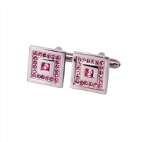 Square Crystal Cufflinks