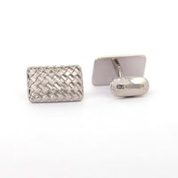 MonsterTie Recco Rectangle silver Cufflinks