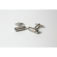 Premium men's cufflinks featuring a sleek silver design, perfect for enhancing formal attire.