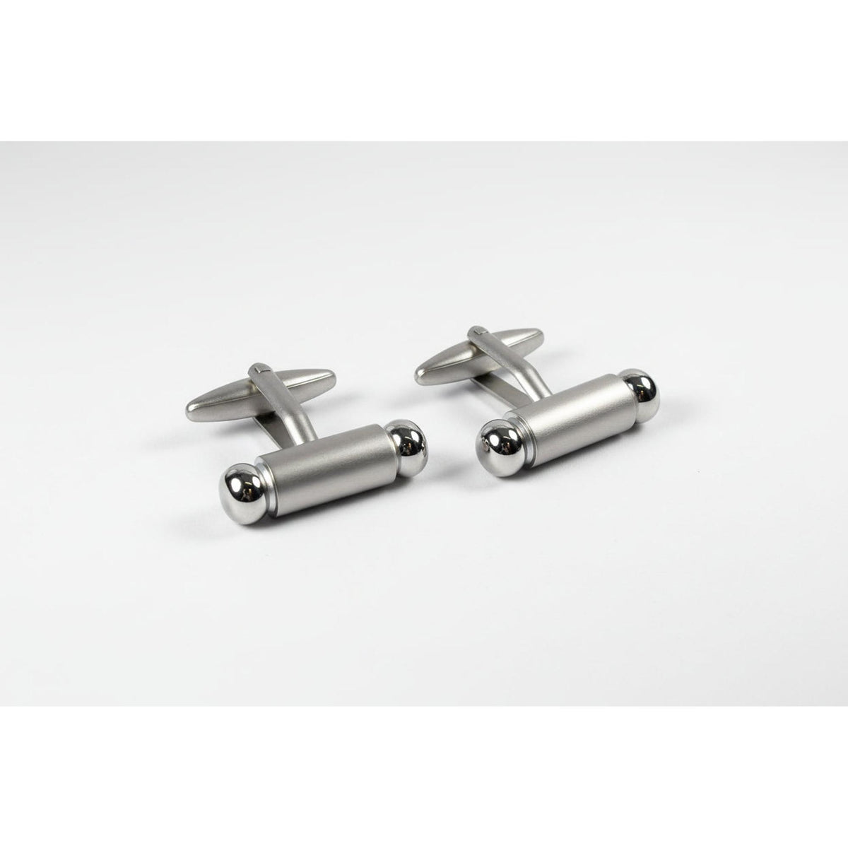 Premium men's cufflinks in a sleek, modern design featuring a polished finish and round accents.