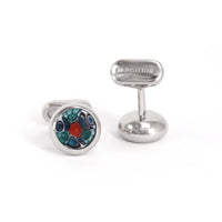 MonsterTie TORCELLO  -- FLORA B Murano Glass Cufflinks