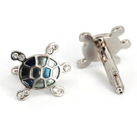 MarZthomson  Blue and Silver Turtle Cufflink (Online Exclusive)