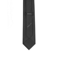 DARK SILVER NATURAL SILK TIE