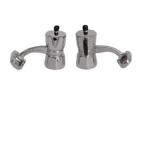 Moca Cufflinks in Silver Rodium Plated