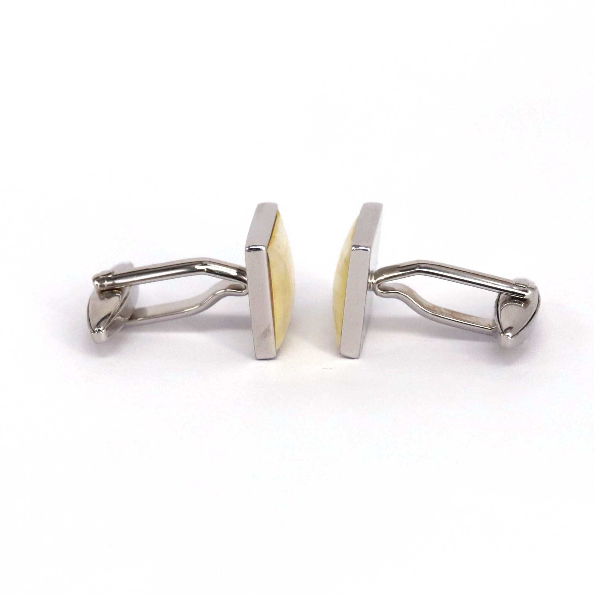 The "Iridescent Mosaic" Mother of Pearl Cufflinks