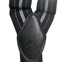 Orobianco L‚Äôunique Black White stripe Suspender