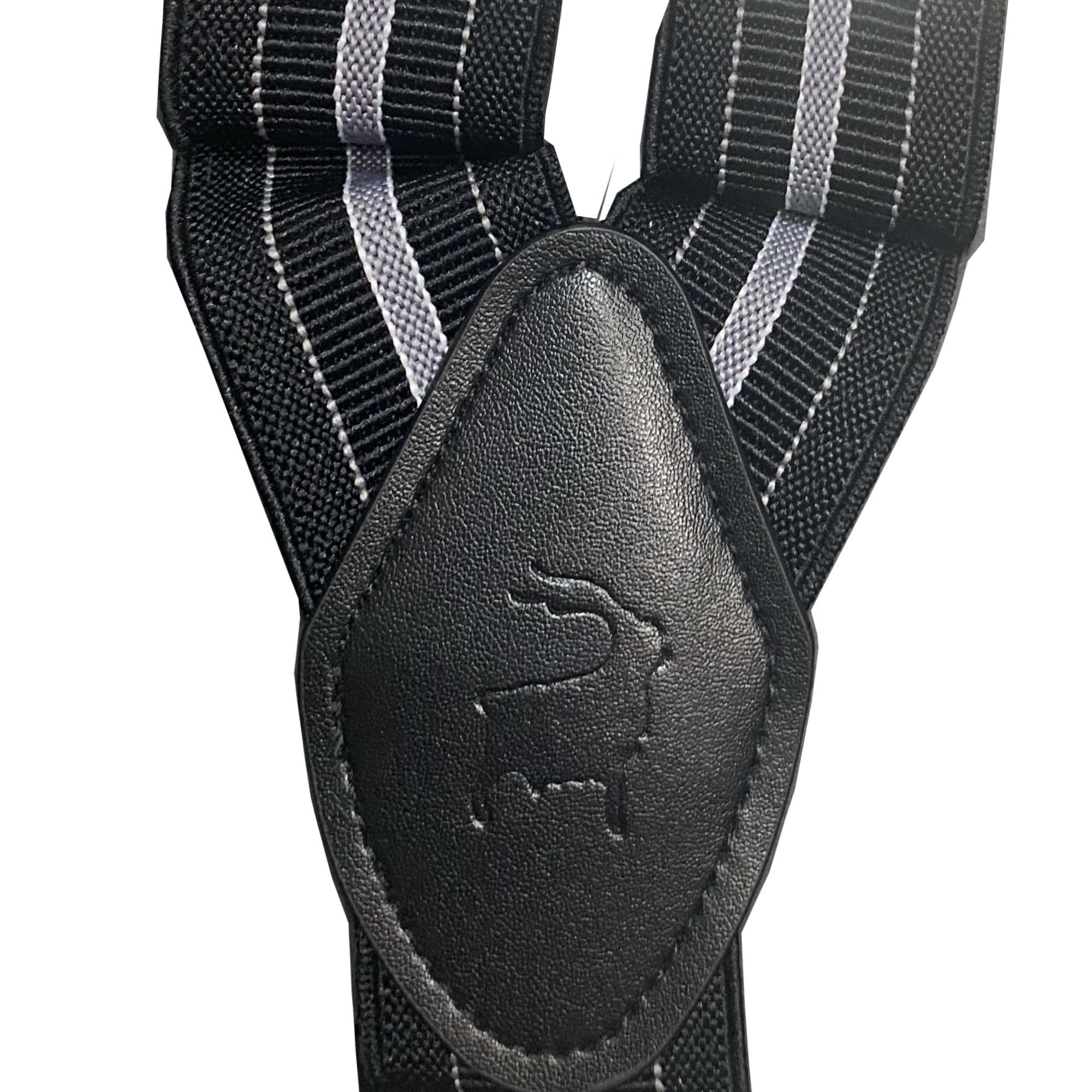 Orobianco L‚Äôunique Black White stripe Suspender