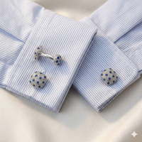 Blue Pave Sapphire Cushion Cufflinks (Online Exclusive)