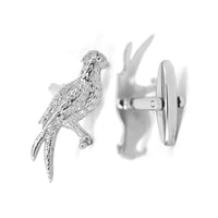Parrot Cufflinks - Silver Bird