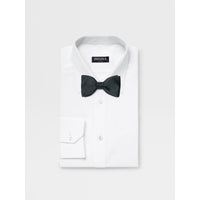 ZEGNA Silk Self Dark Blue Bow Ties