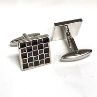 Luxury sqare checkerboard cufflinks