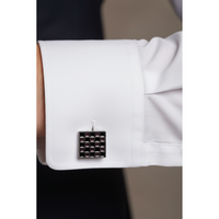 Luxury sqare checkerboard cufflinks