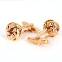 Silk Knot in Gold Cufflink