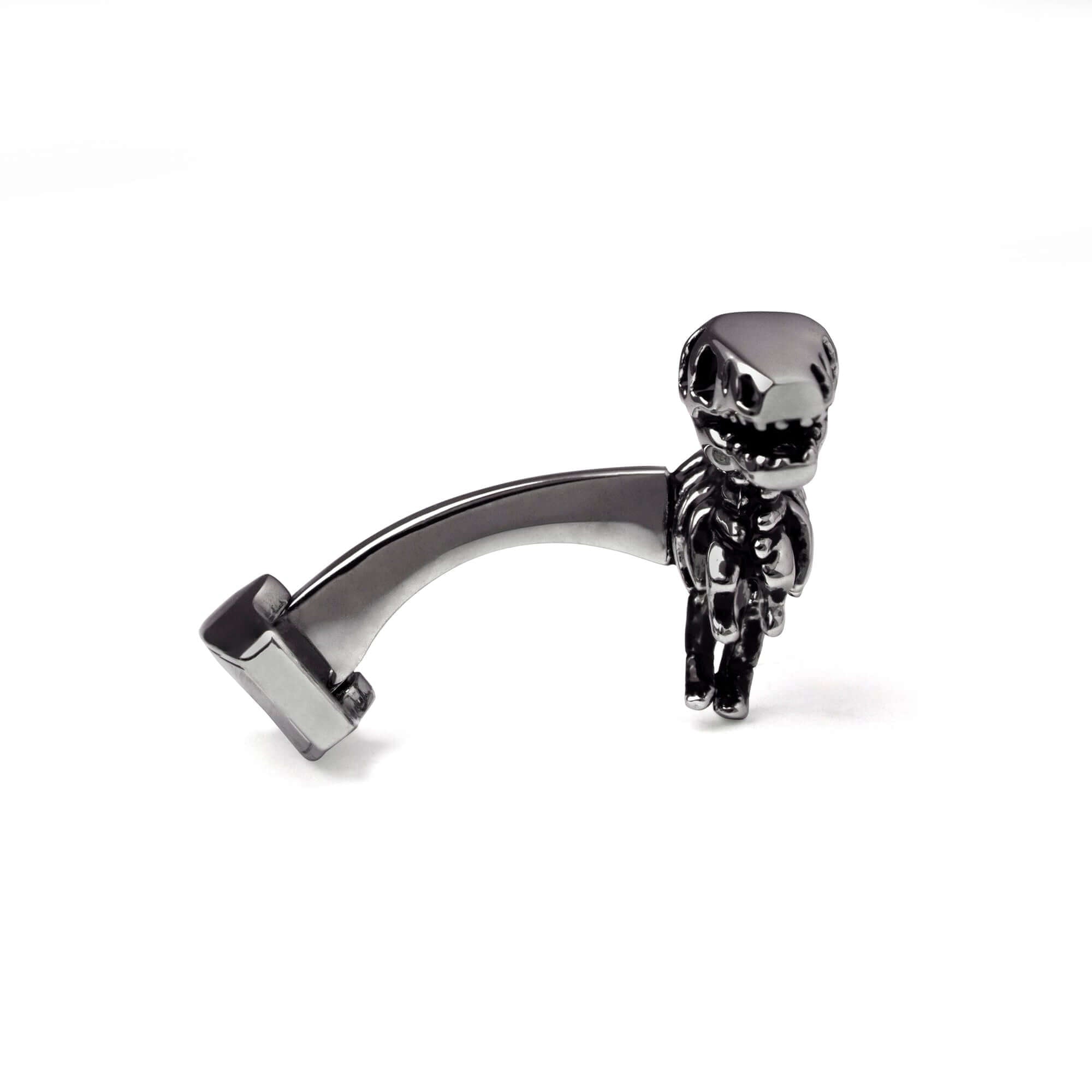 Azthom Dinosaur Bone in Gunmetal Cufflinks-Cufflinks.com.sg