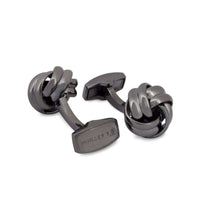 Gordian Knot Ruthenium-plated Cufflinks-Cufflinks.com.sg